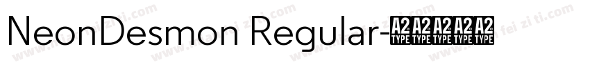 NeonDesmon Regular字体转换